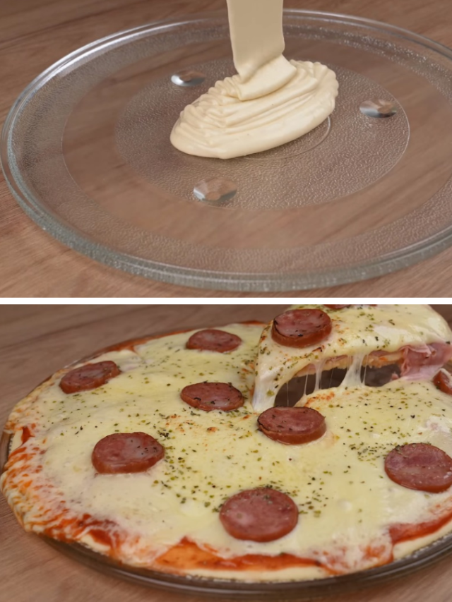 Pizza de Microondas Gostosa Fácil e Rápida